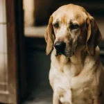 A dog with a thoughtful expression on its face. can dogs have autism